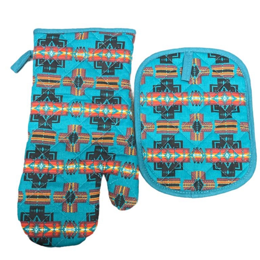 Oven mitt with Pot Holder